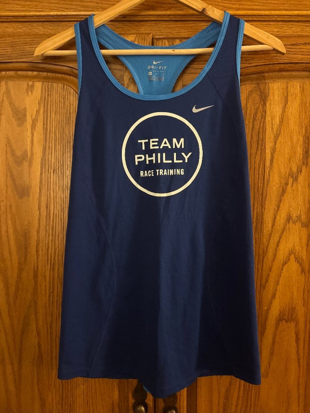 Nike Team Philly Navy & Light Blue Dri-FIT Tank Top